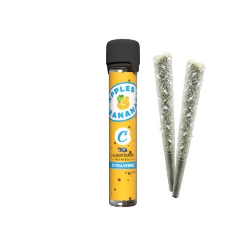 THCA Pre-Rolls with THCA Diamonds – Cookies Apples & Bananas