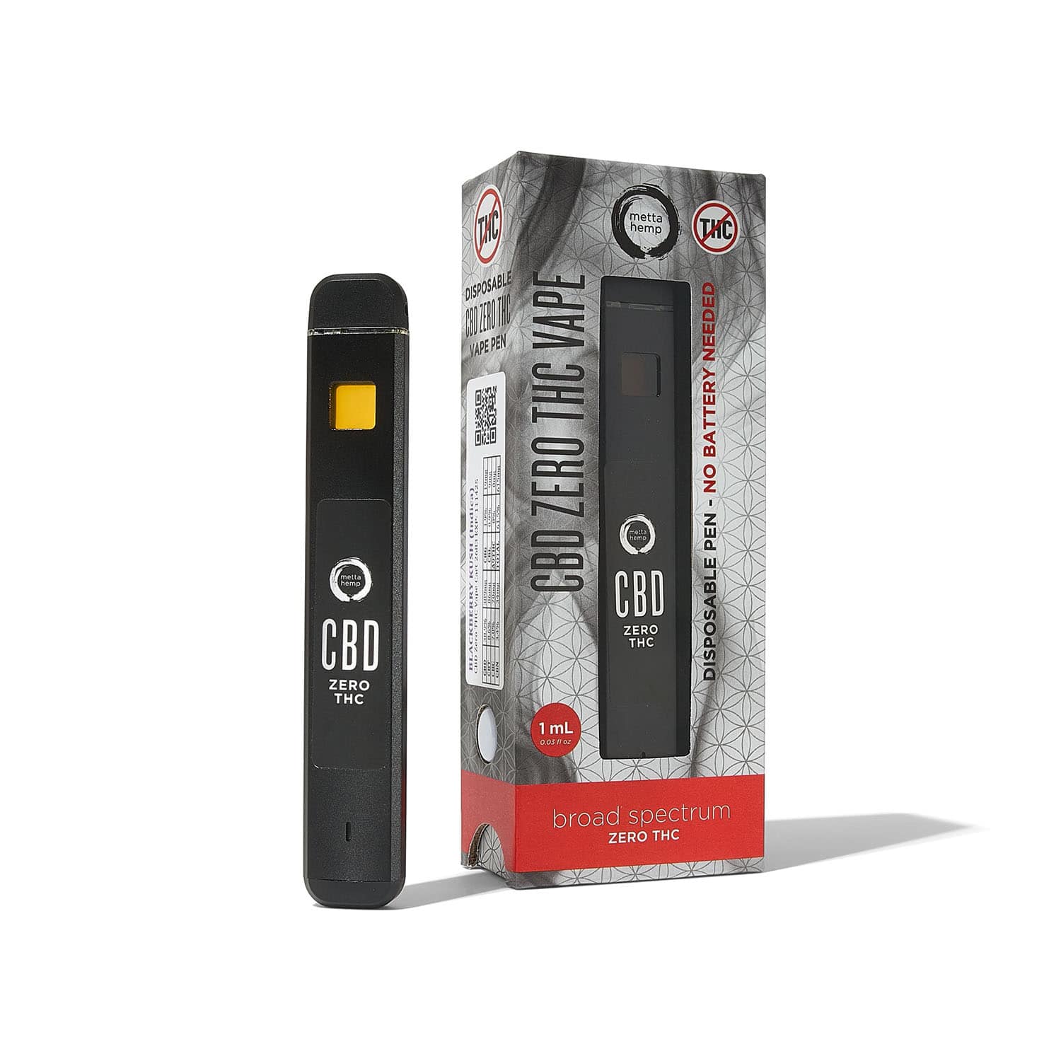 CBD Disposable Vape Pen 1.0mL : Zero-THC* Broad-Spectrum